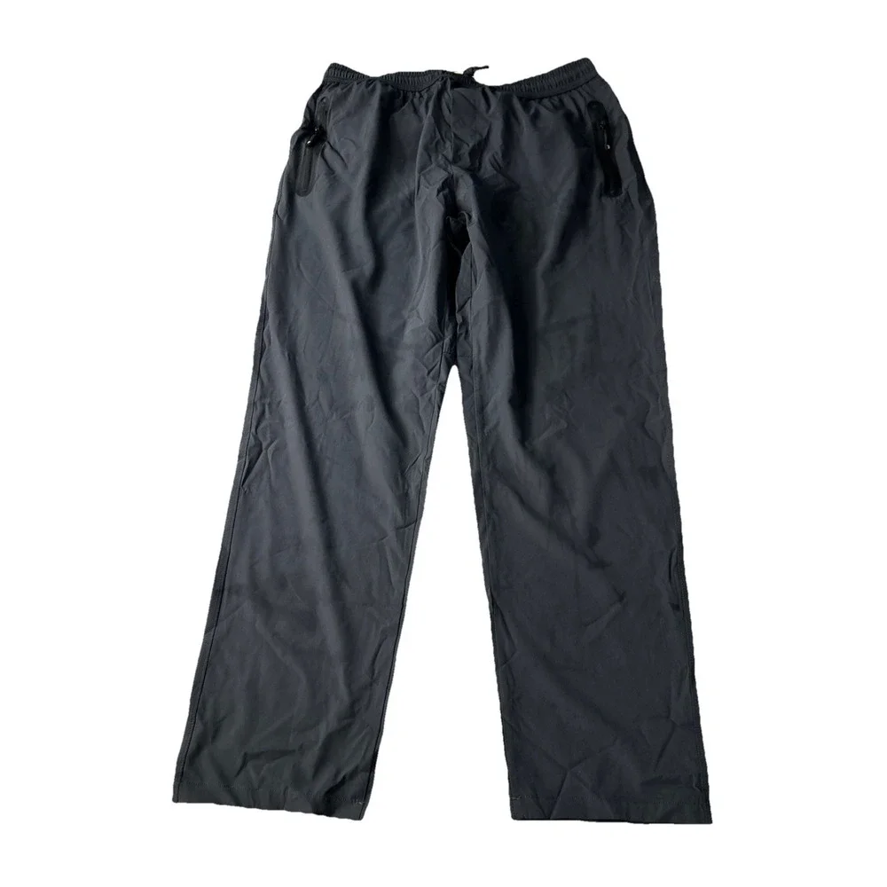 TBY Outdoorsports Mens Windbreaker Pants Joggers Medium Black Activewear